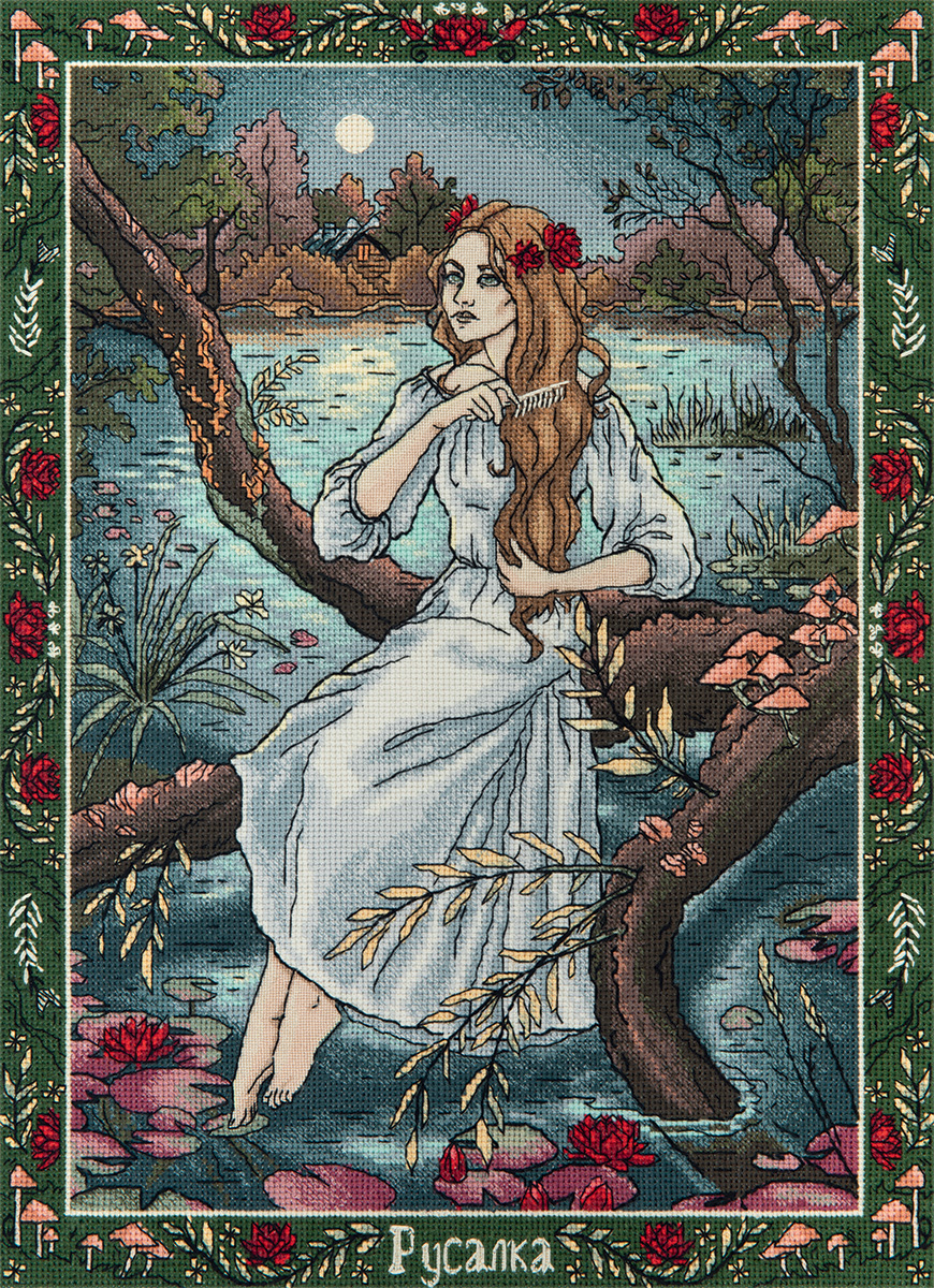 Embroidery kits PANNA Golden Series VS-7444 Slavic Mythology. Rusalka 