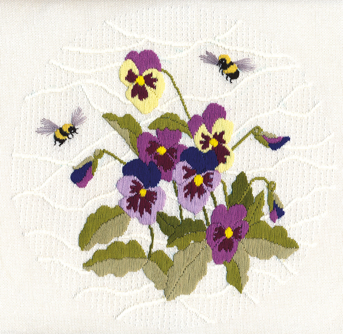 Embroidery kits PANNA C-1309 Furry Bumblebees 