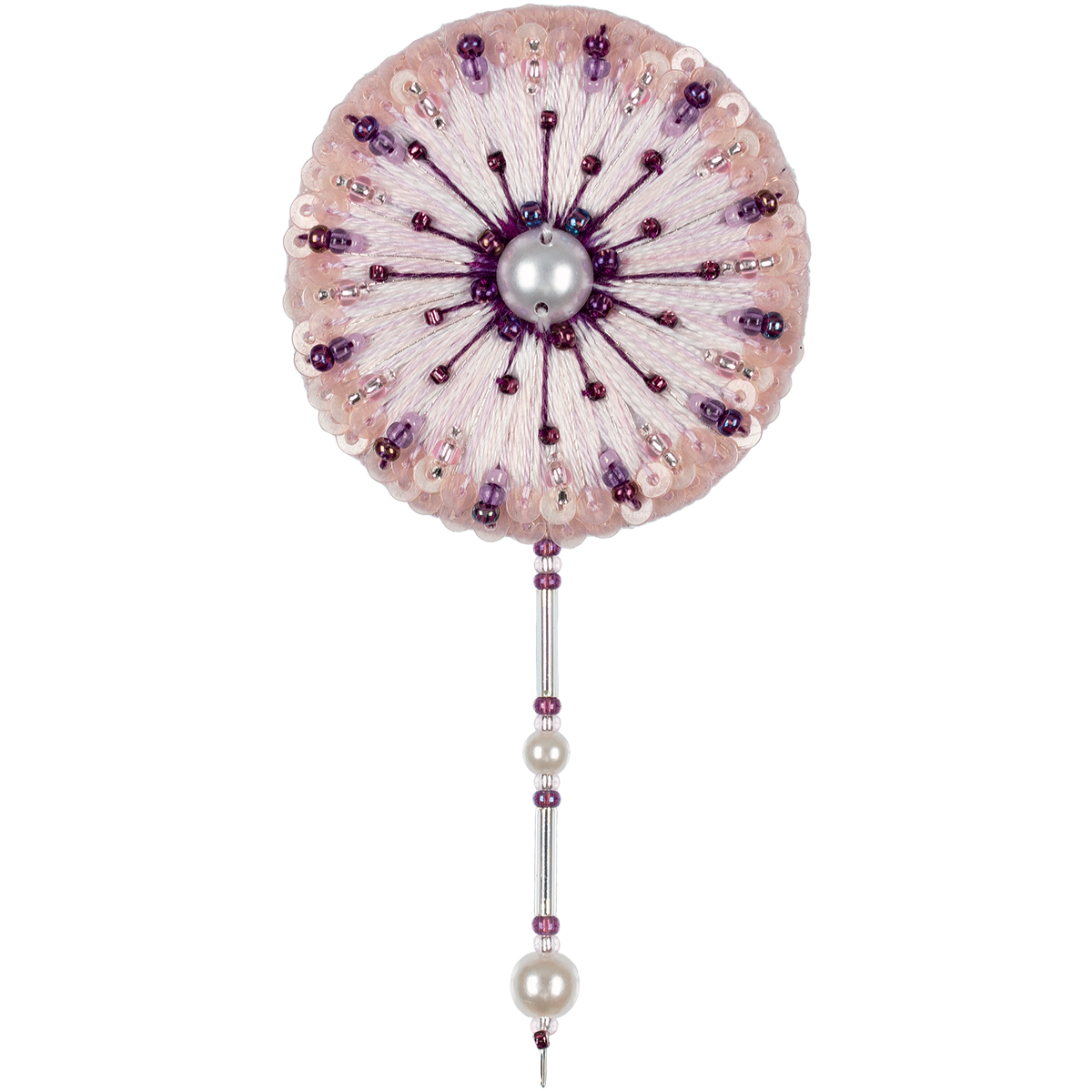 Embroidery kits PANNA 10-513 Brooch. Dandelion 