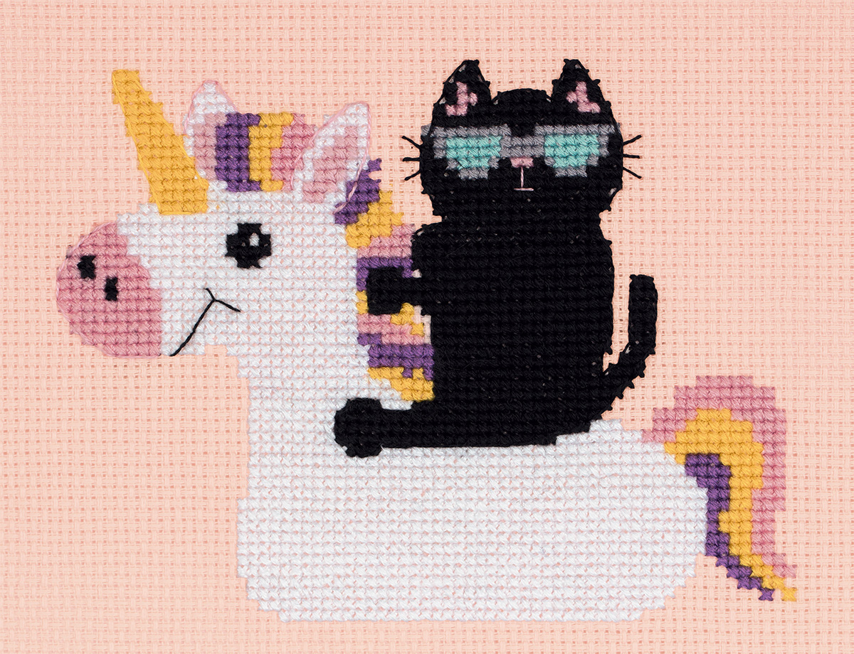Embroidery kits PANNA 12-053 Cat at Leisure 
