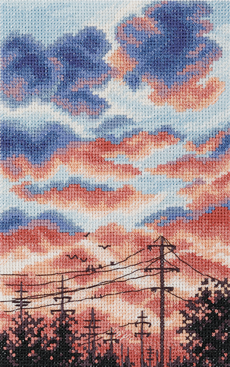 Embroidery kits PANNA PS-7467 Colors of Sunset 