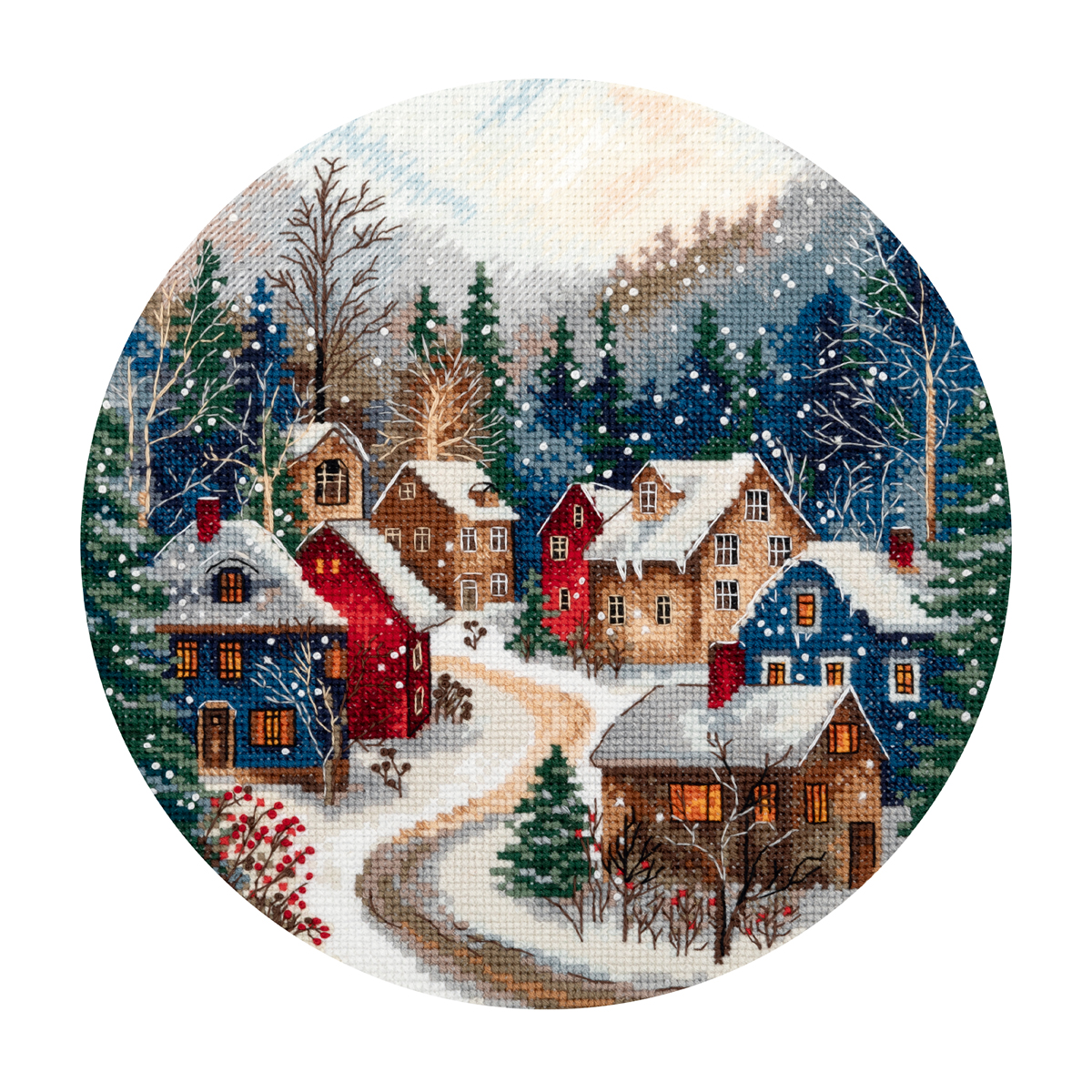 Embroidery kits PANNA ZM-7544 Houses in the Forest